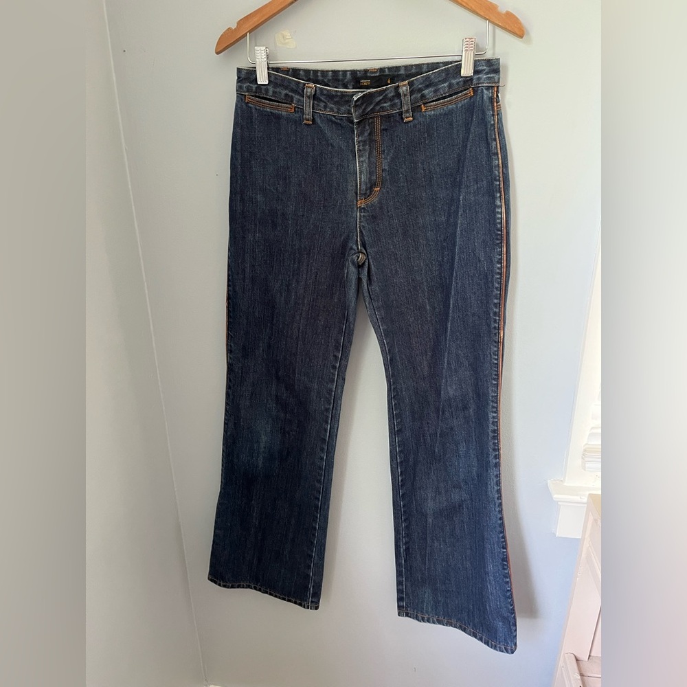 J. Crew Blue Wide Leg‎ Flare Jeans Classic Style